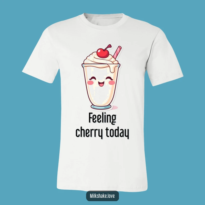 Funny Winking Milkshake T-Shirt: Wear Your Playful Charm with Style