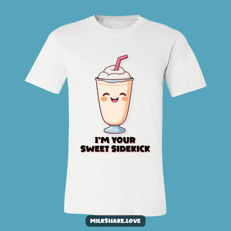 Funny Milkshake Wink T-Shirt: Wear a Smile with This Adorable Tee