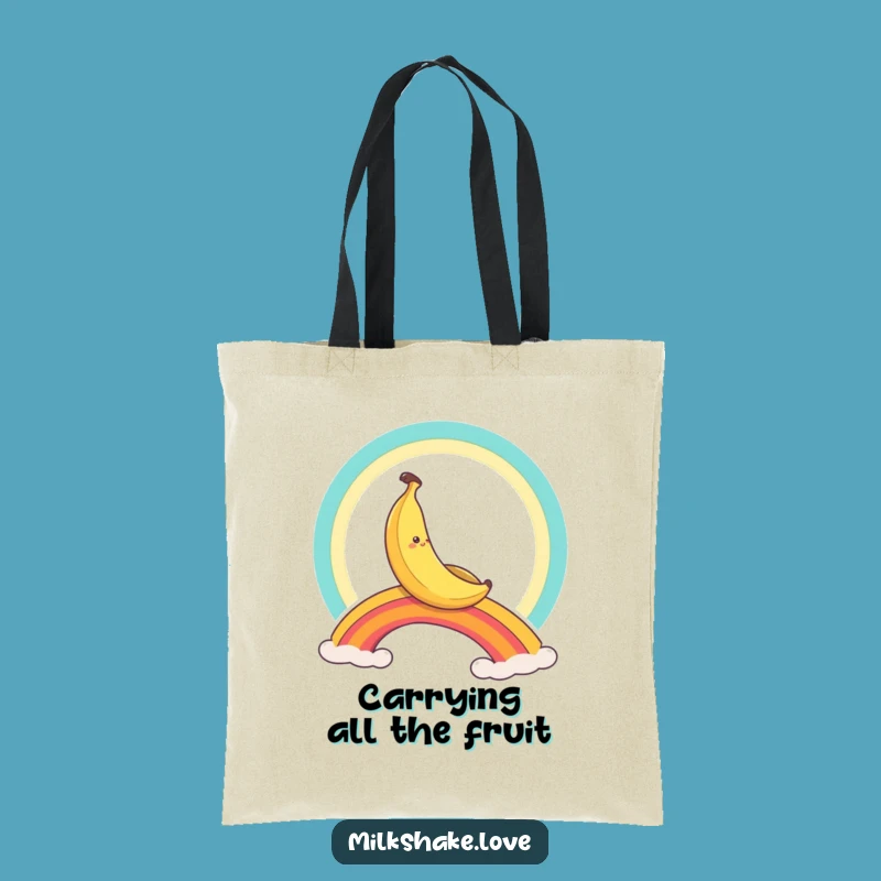 Funny Banana Rainbow Slide Tote Bag: Carry Your Laughs in Style Daily