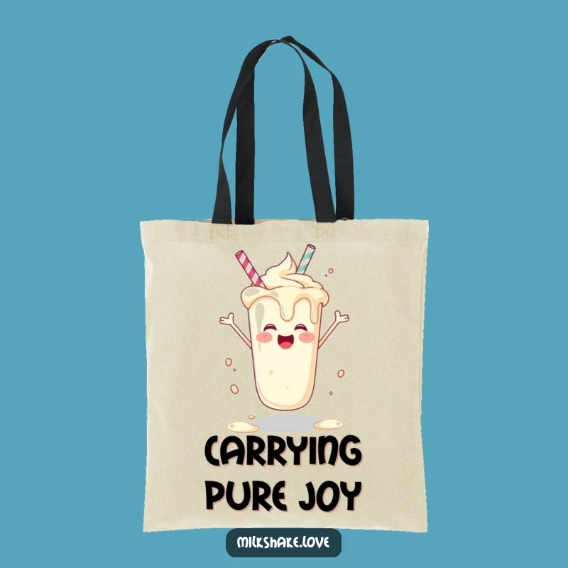 Funny Joyful Milkshake Tote Bag - Carry Your Happiness Everywhere