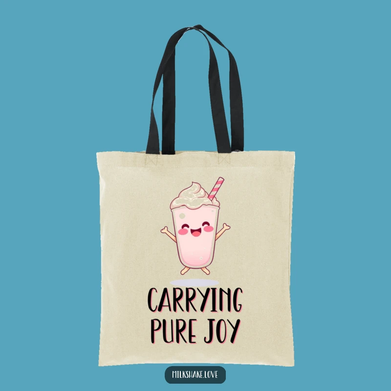 Funny Kawaii Milkshake Bounce Tote Bag - Carry Your Joy Everywhere