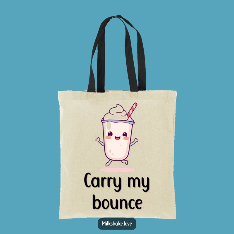 Funny Kawaii Milkshake Bounce Tote - Carry Your Happiness Gift
