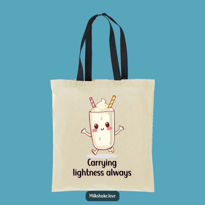 Funny Milkshake Hop Tote Bag: Carry Your Joyful Energy Everywhere!