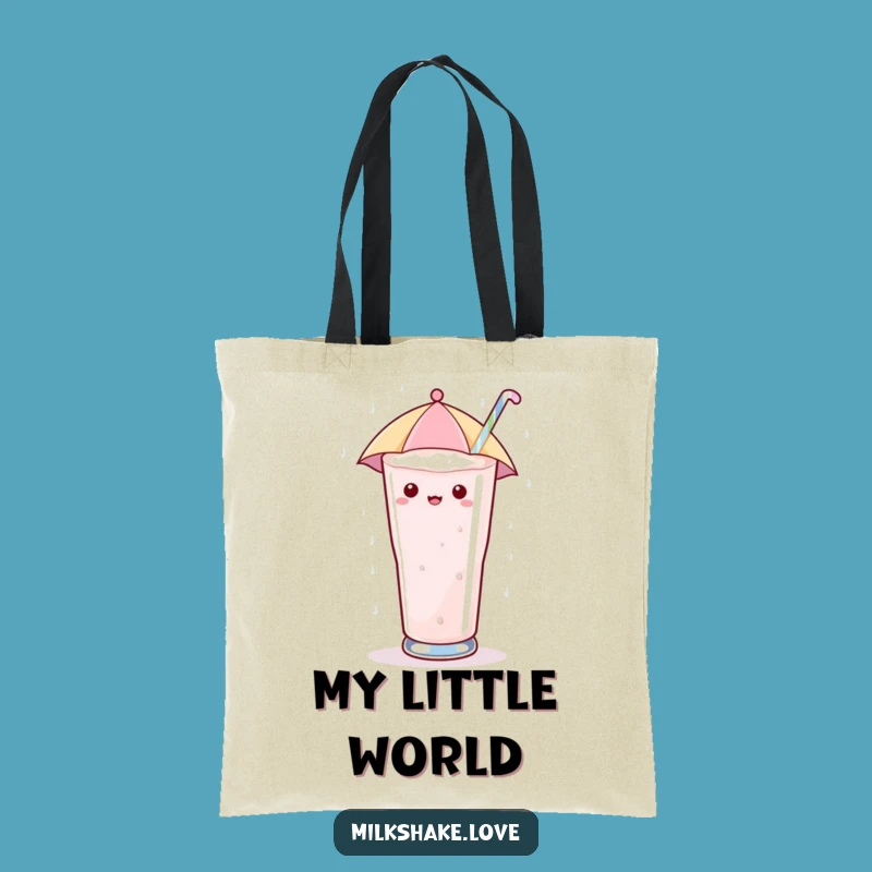 Funny Umbrella Milkshake Tote Bag: Sugary Downpour - Carry Sweetness - Awesome Funny Gift!
